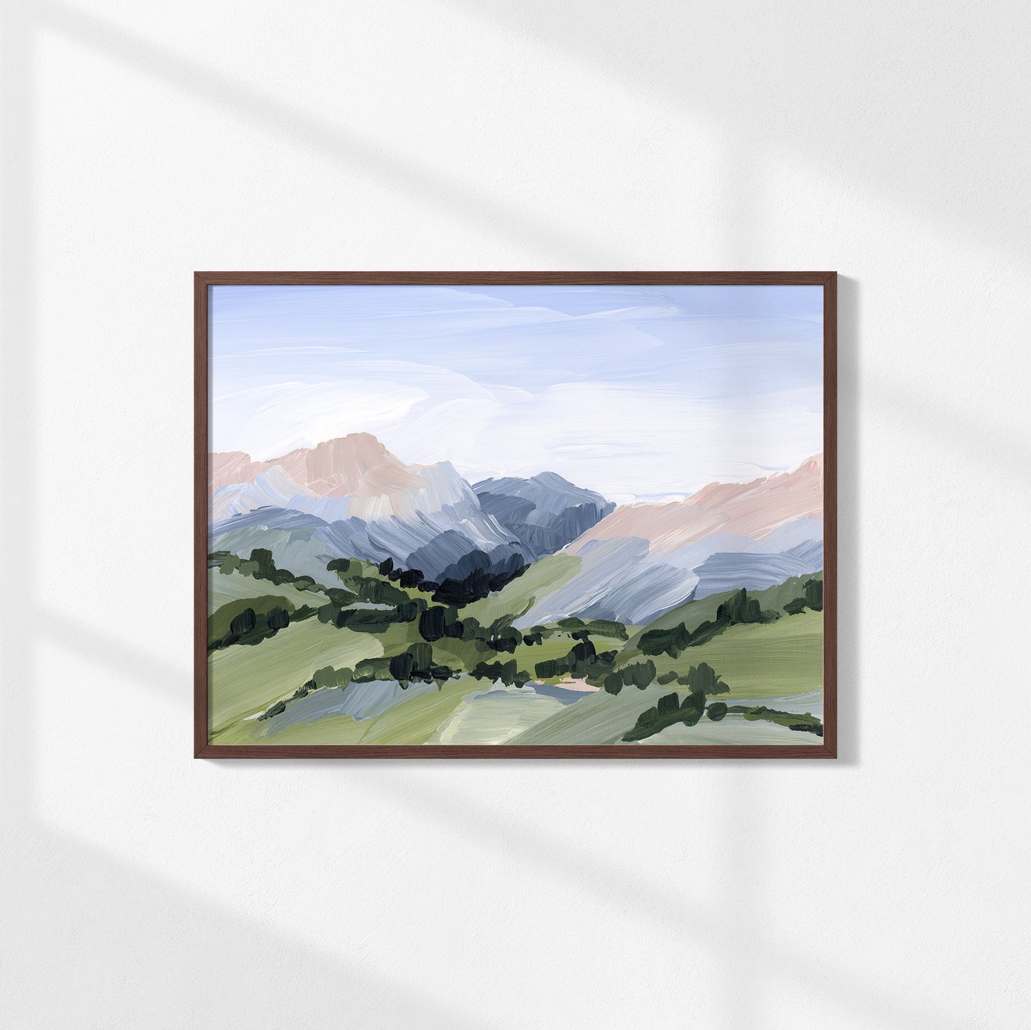 Kunstdruck „Zuhause im Tal“