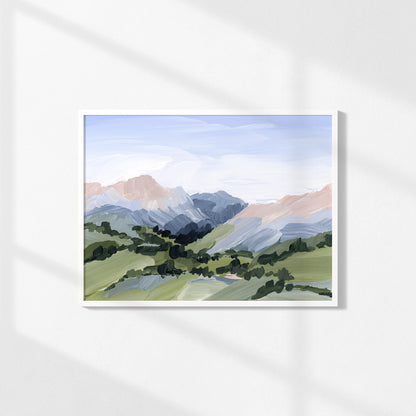 Kunstdruck „Zuhause im Tal“