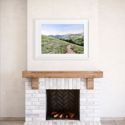 ’High Meadow’ Art Print - Utah Landscape Wall - abstract - Artwork - Flower - Flowers
