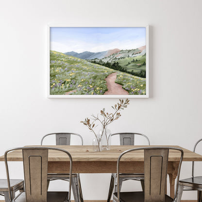 ’High Meadow’ Art Print - Utah Landscape Wall - abstract - Artwork - Flower - Flowers