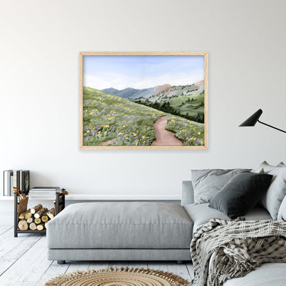 ’High Meadow’ Art Print - Utah Landscape Wall - abstract - Artwork - Flower - Flowers