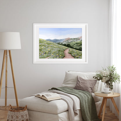 ’High Meadow’ Art Print - Utah Landscape Wall - abstract - Artwork - Flower - Flowers