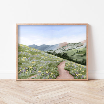 ’High Meadow’ Art Print - Utah Landscape Wall - abstract - Artwork - Flower - Flowers