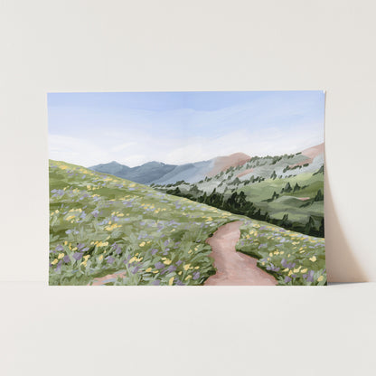 ’High Meadow’ Art Print - Paper / 5x7 in / No Frame - Utah Landscape Wall - abstract - Artwork - Flower - Flowers