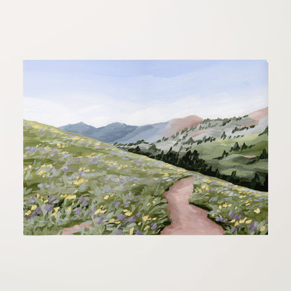 ’High Meadow’ Art Print - Rolled Canvas / 8x10 in / No Frame - Utah Landscape Wall - abstract - Artwork - Flower