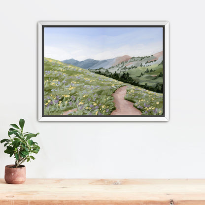 ’High Meadow’ Art Print - Stretched Canvas / 8x10 in / White Frame - Utah Landscape Wall - abstract - Artwork - Flower