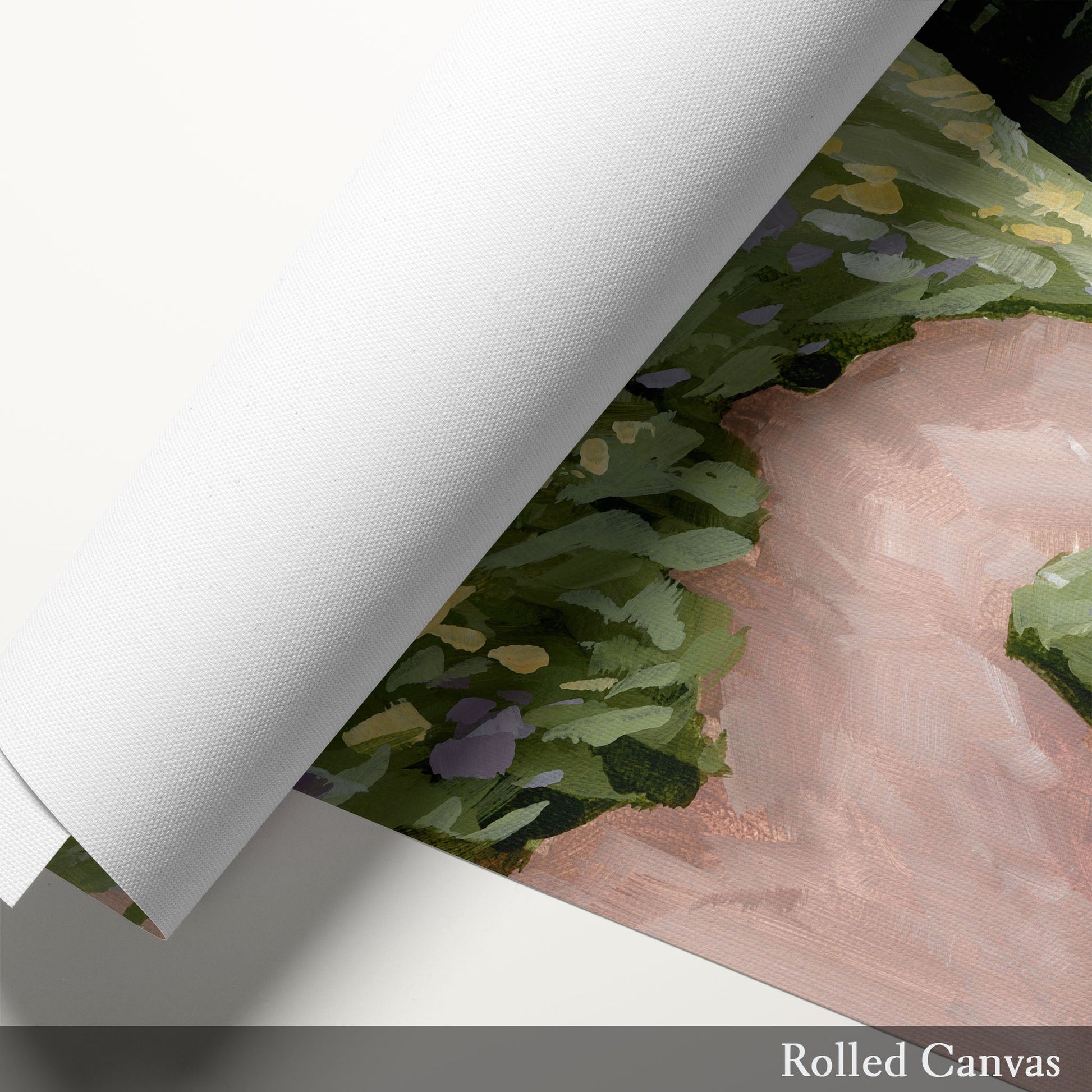 ’High Meadow’ Diptych Art Print || Set of 2 abstract Artwork Flower