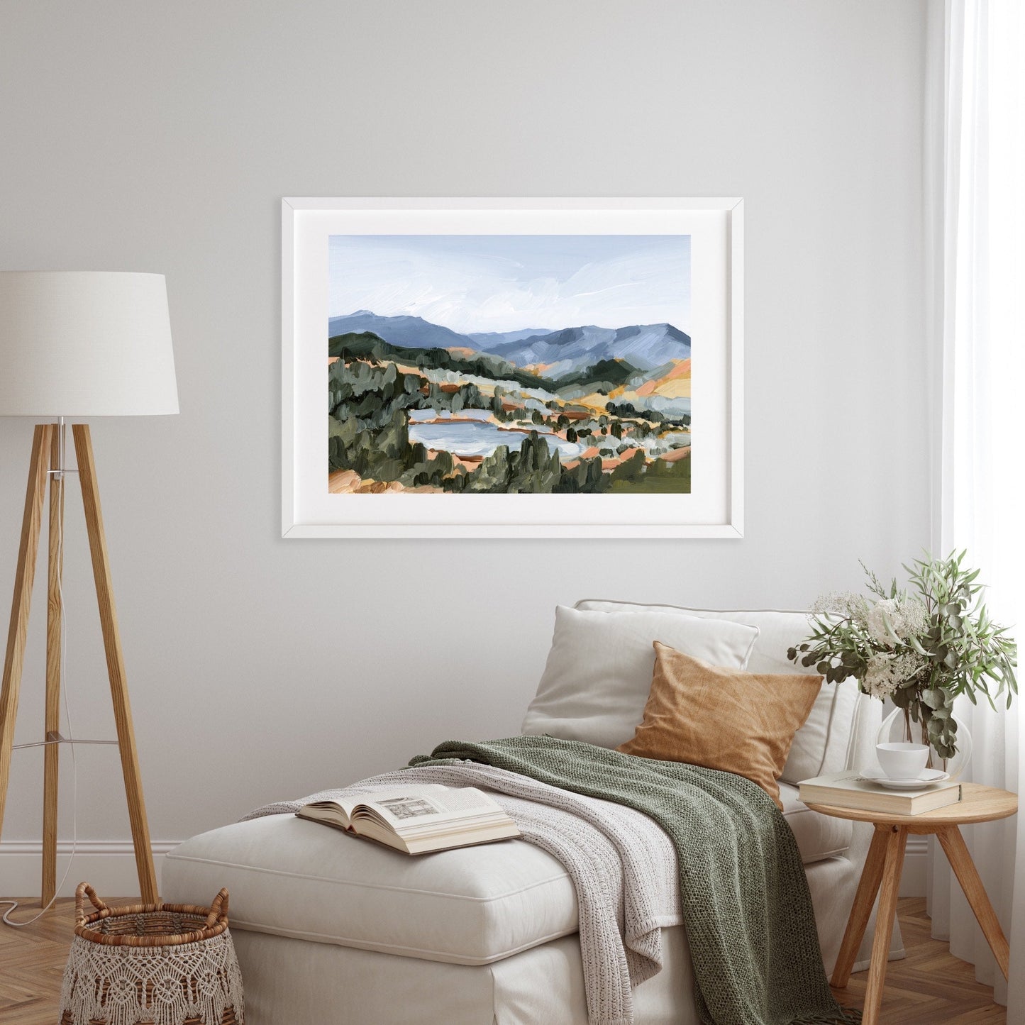 ’Hike to the Top’ Art Print - Utah Mountain Wall - Artwork - Desolation Lake - Landscape