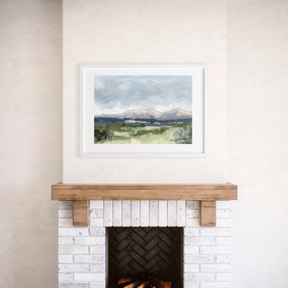 ’Home in the Valley’ Art Print - Buena Vista Colorado Wall - Artwork - Springs