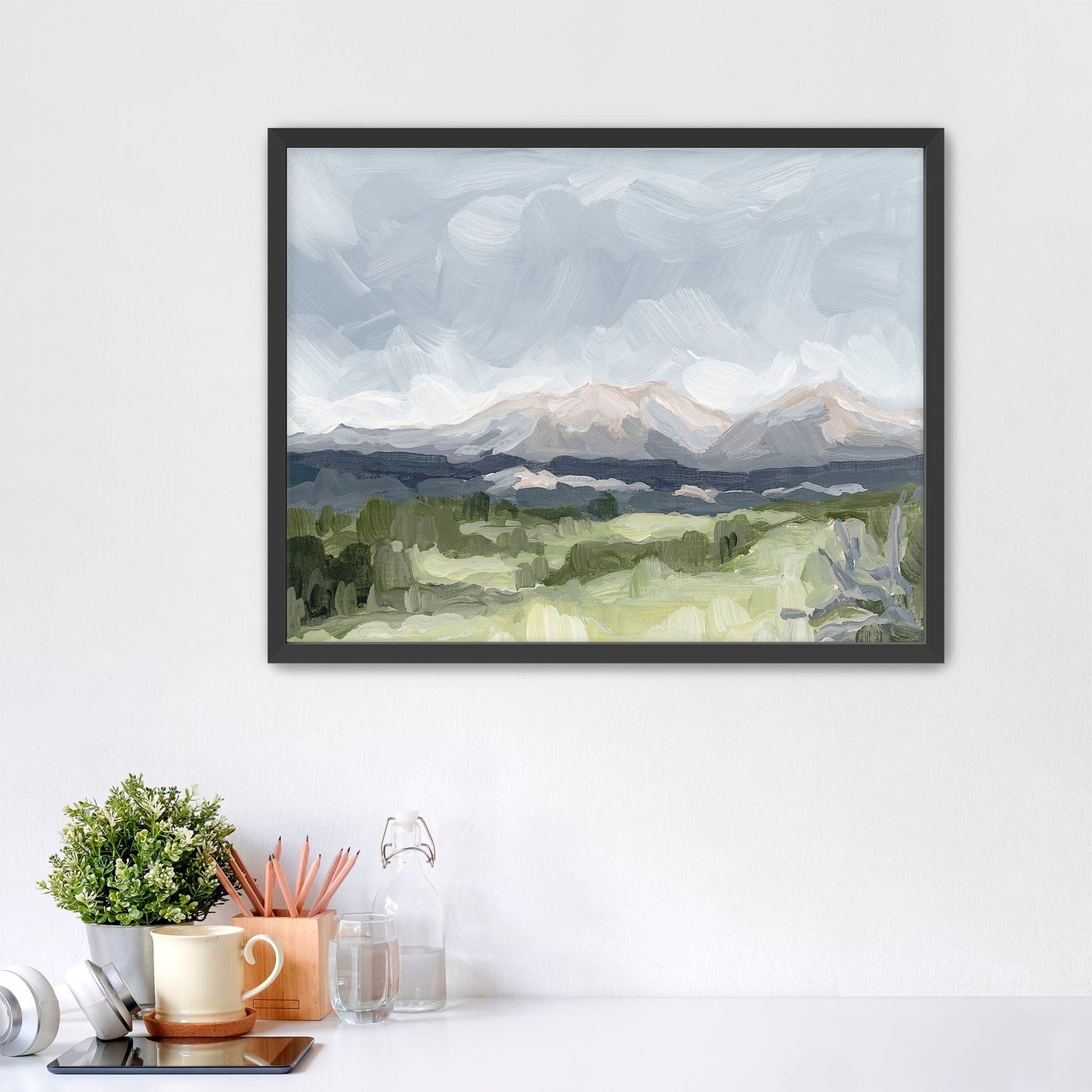 ’Home in the Valley’ Art Print - Paper / 5x7 / Black Frame - Buena Vista Colorado Wall - Artwork - Springs