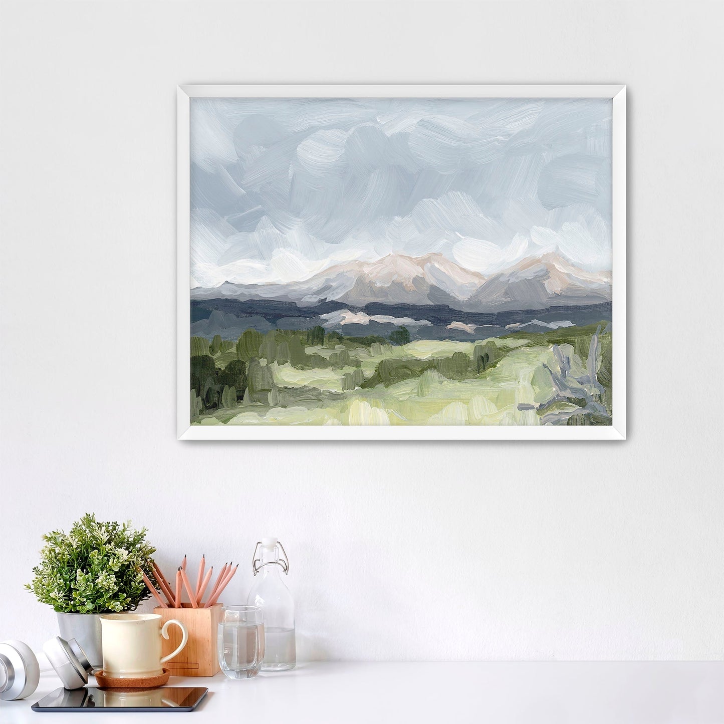 ’Home in the Valley’ Art Print - Paper / 5x7 / White Frame - Buena Vista Colorado Wall - Artwork - Springs