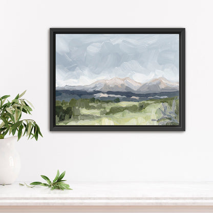 ’Home in the Valley’ Art Print - Stretched Canvas / 8x10 / Black Frame - Buena Vista Colorado Wall - Artwork - Springs