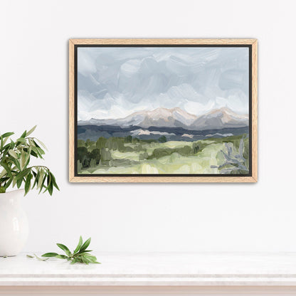 ’Home in the Valley’ Art Print - Stretched Canvas / 8x10 / Oak Frame - Buena Vista Colorado Wall - Artwork - Springs