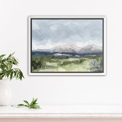 ’Home in the Valley’ Art Print - Stretched Canvas / 8x10 / White Frame - Buena Vista Colorado Wall - Artwork - Springs