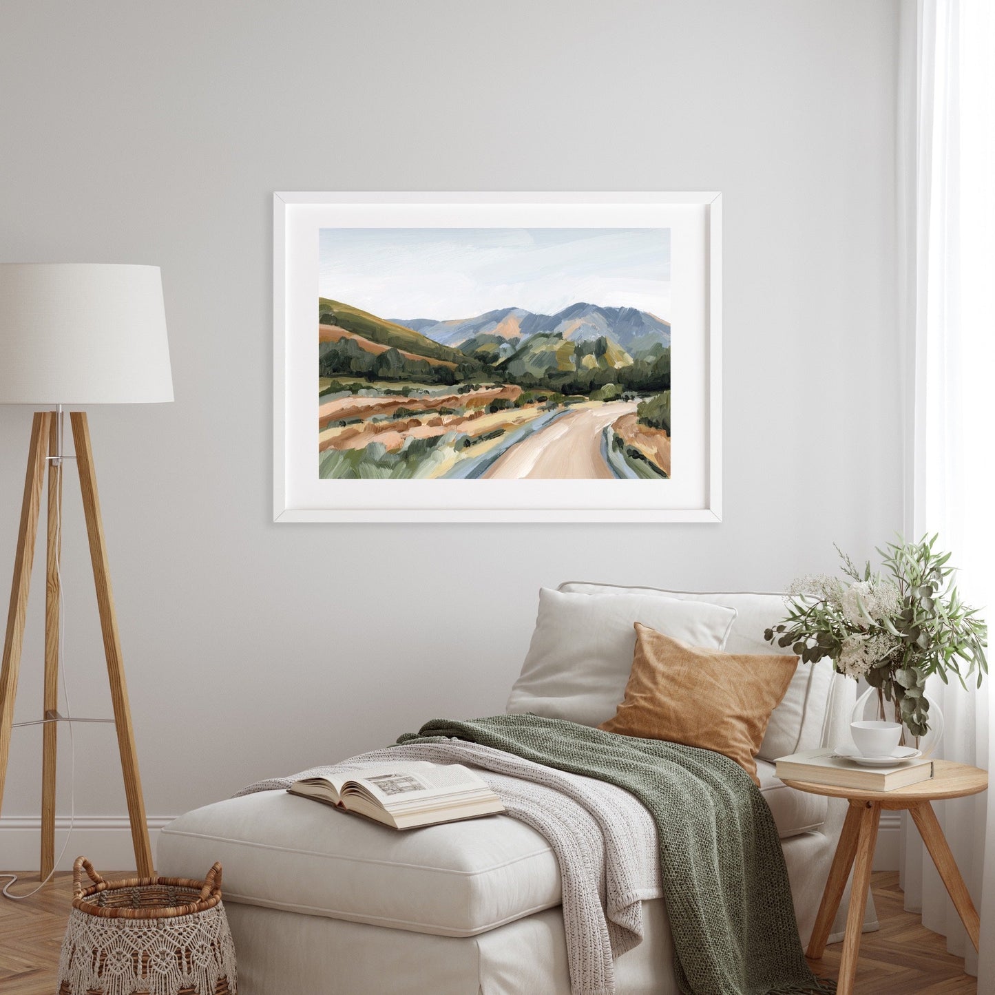 ’Huron Peak’ Art Print - Colorado Mountain Wall - abstract - Artwork - Fall