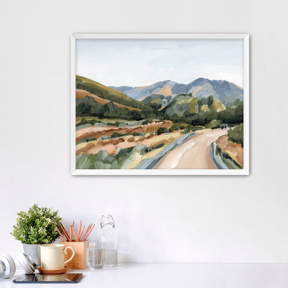 ’Huron Peak’ Art Print - Paper / 5x7 in / White Frame - Colorado Mountain Wall - abstract - Artwork - Fall