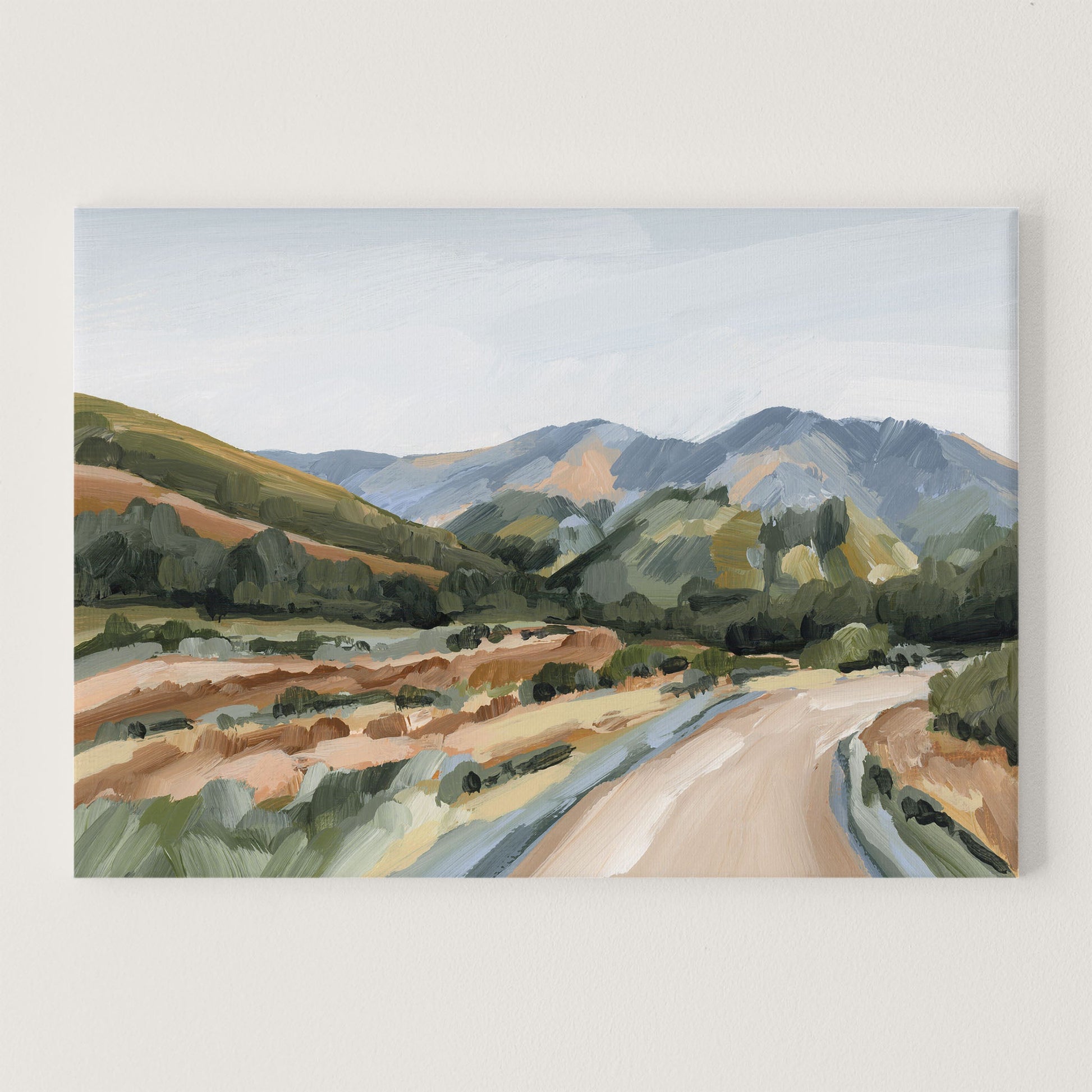 ’Huron Peak’ Art Print Stretched Canvas / 8x10 in / No Frame Colorado Mountain Wall abstract Artwork Fall