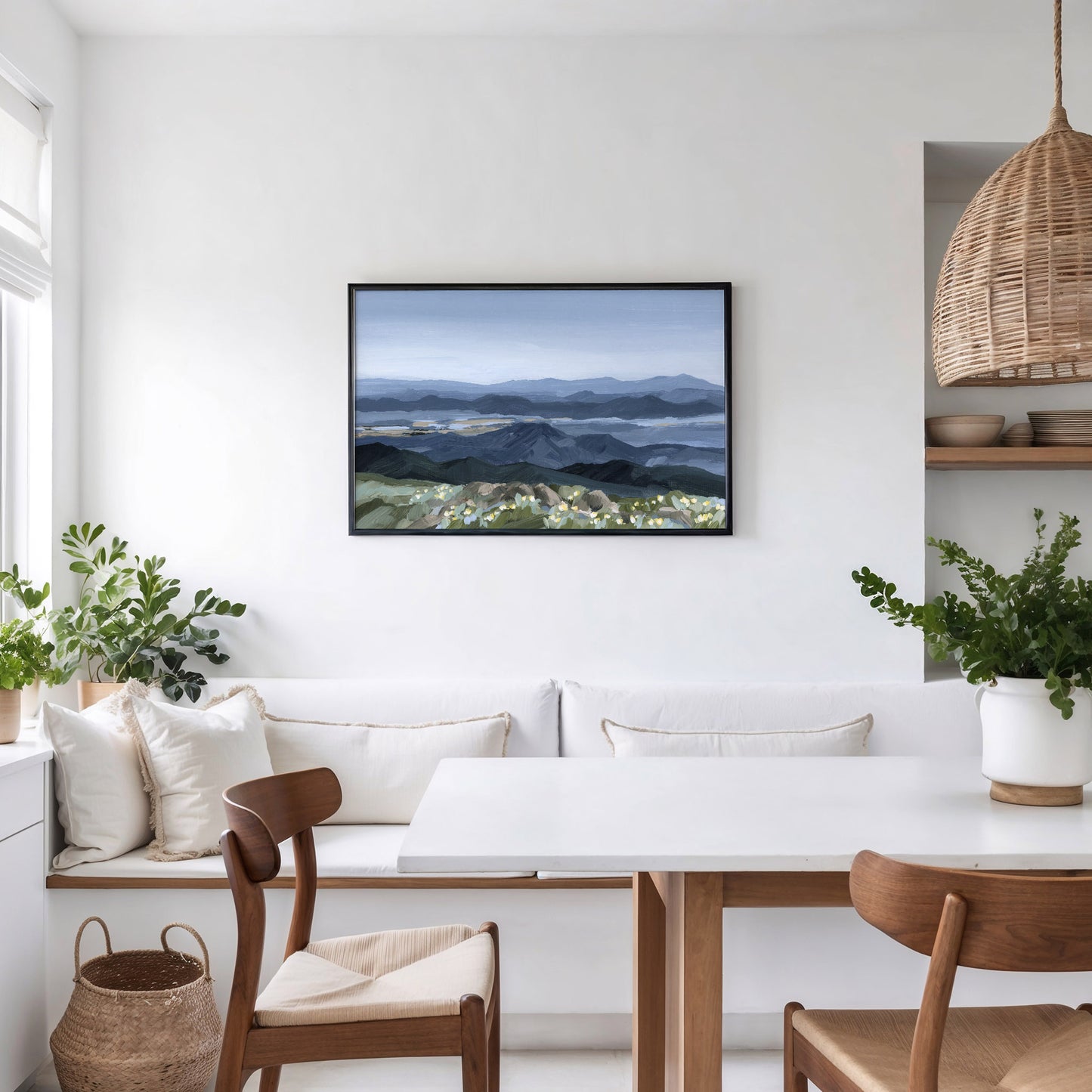 Estampe « Maison dans la vallée »