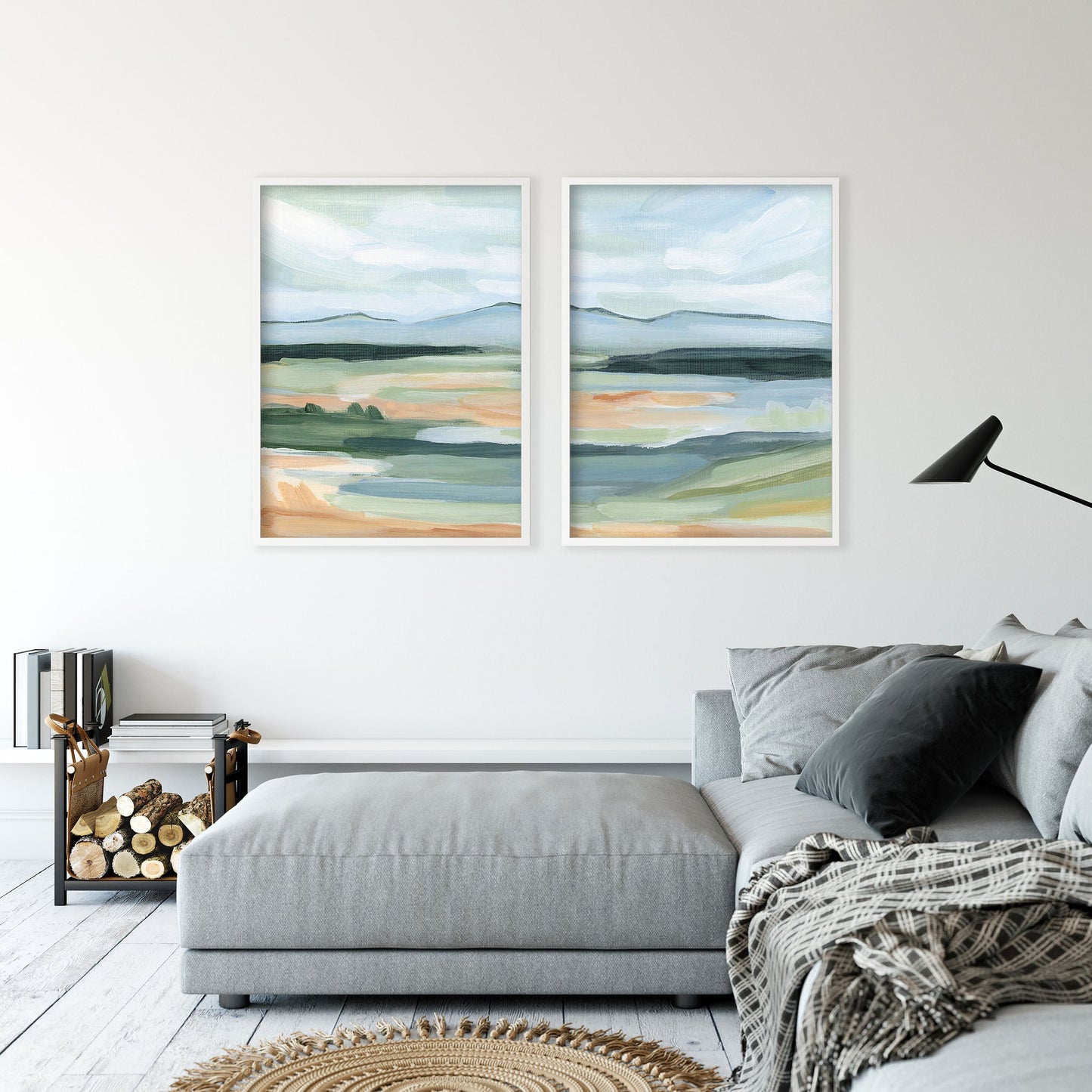 ’Isolation I’ Diptych Art Print || Set of 2 - abstract - Artwork - Colorado - Springs