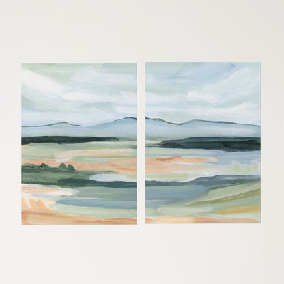 ’Isolation I’ Diptych Art Print || Set of 2 - Rolled Canvas / 8x10 in / No Frame - abstract - Artwork - Colorado