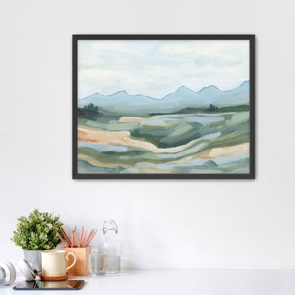 ’Isolation II’ Art Print - Paper / 5x7 in / Black Frame - Abstract Mountain Landscape - abstract - Artwork - Colorado