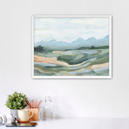’Isolation II’ Art Print - Paper / 5x7 in / White Frame - Abstract Mountain Landscape - abstract - Artwork - Colorado