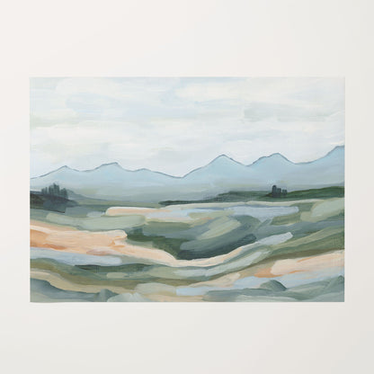 ’Isolation II’ Art Print - Rolled Canvas / 8x10 in / No Frame - Abstract Mountain Landscape - abstract - Artwork