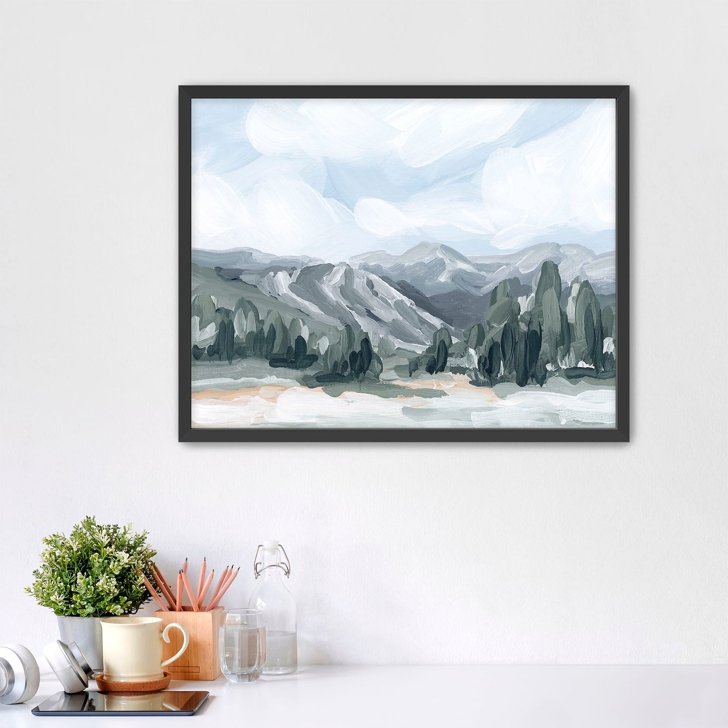 ’Keystone I’ Art Print - Paper / 5x7 in / Black Frame - Keystone Colorado Ski Wall - Artwork - Landscape