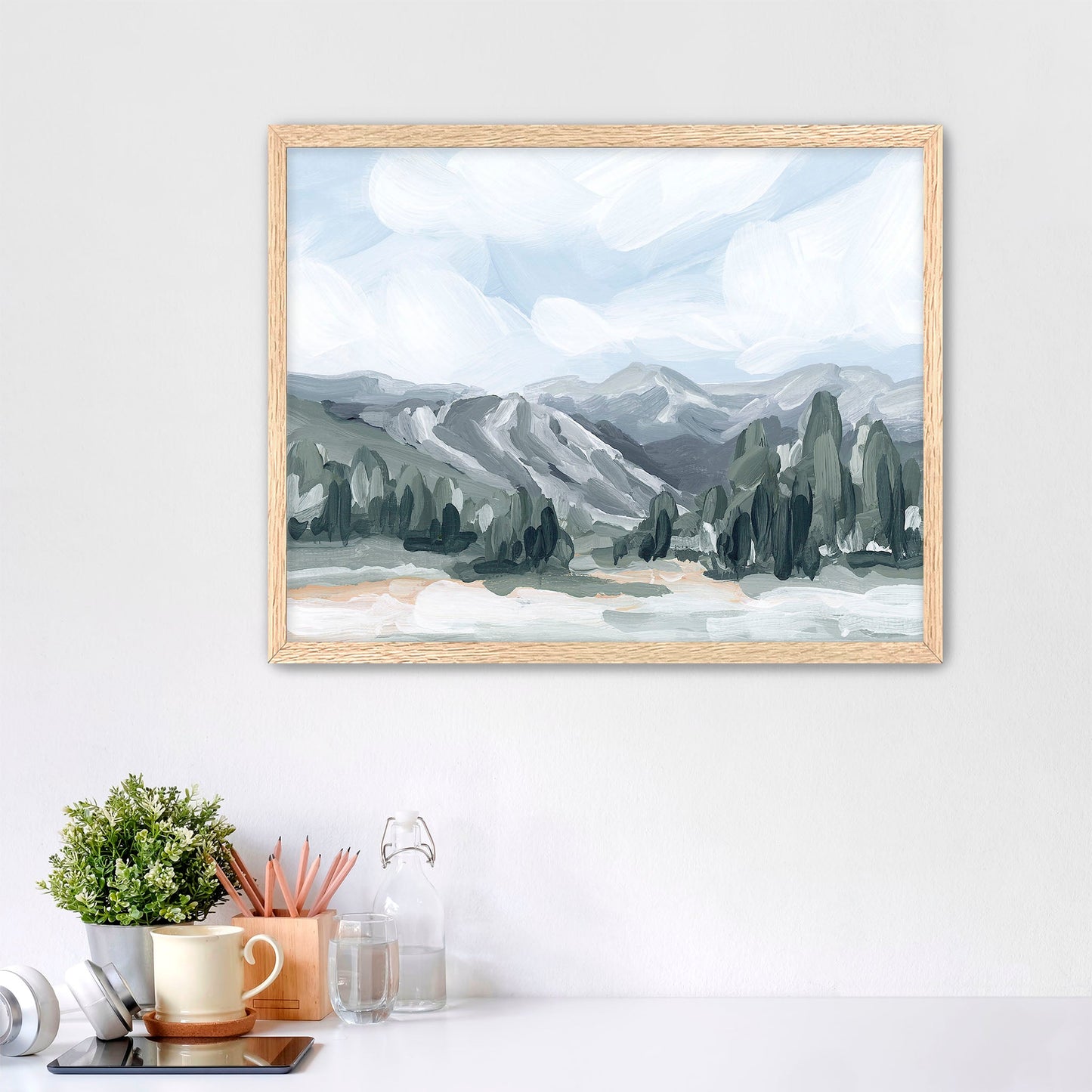 ’Keystone I’ Art Print - Paper / 5x7 in / Oak Frame - Keystone Colorado Ski Wall - Artwork - Landscape