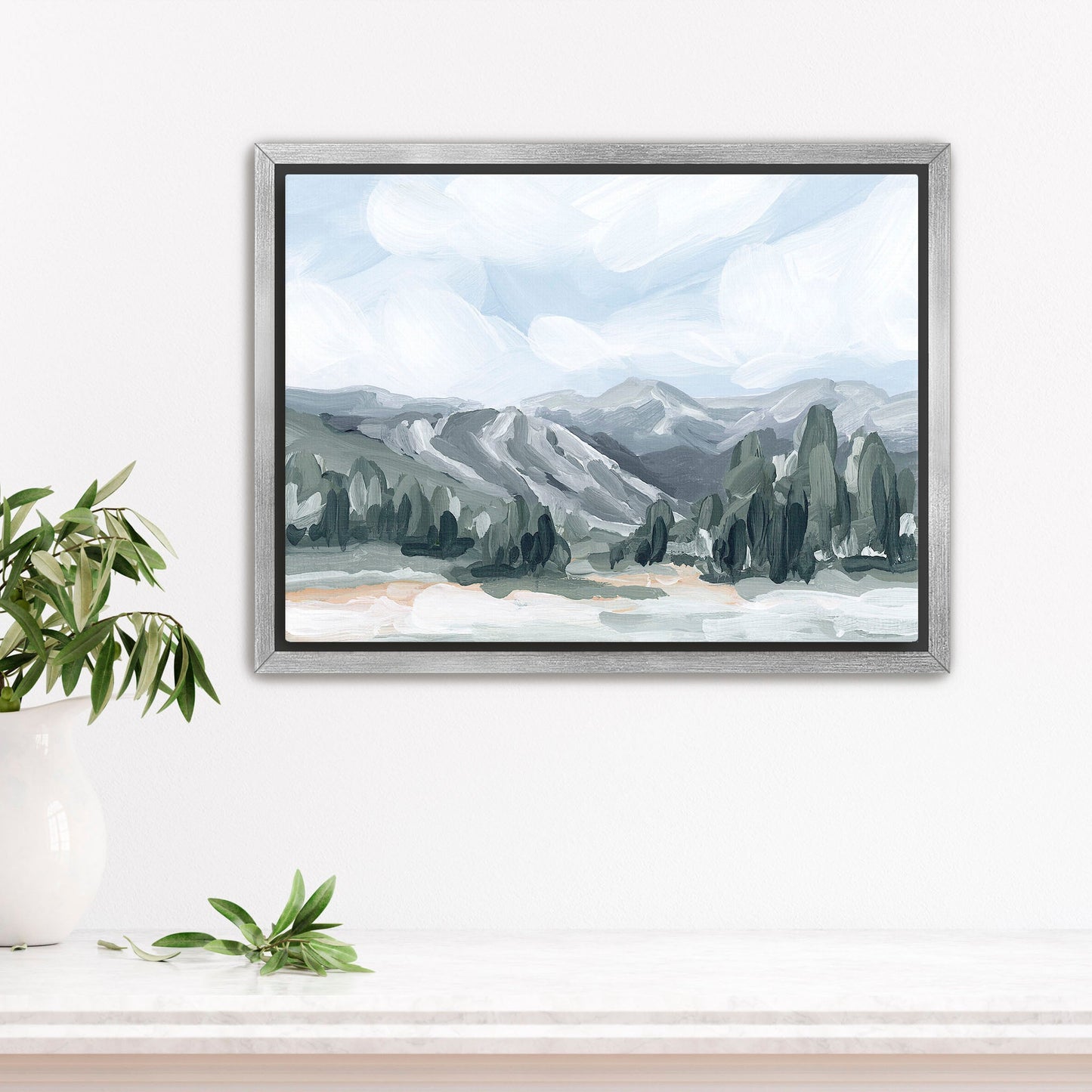 ’Keystone I’ Art Print - Stretched Canvas / 8x10 in / Silver Frame - Keystone Colorado Ski Wall - Artwork - Landscape