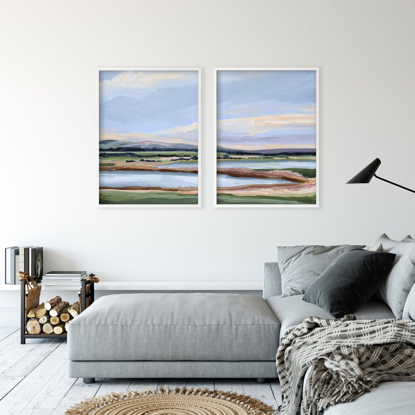 ’Lakewood’ Diptych Art Print || Set of 2 - abstract - Artwork - Colorado - Springs