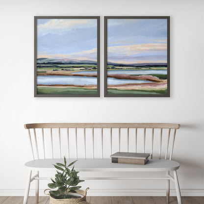 ’Lakewood’ Diptych Art Print || Set of 2 - abstract - Artwork - Colorado - Springs