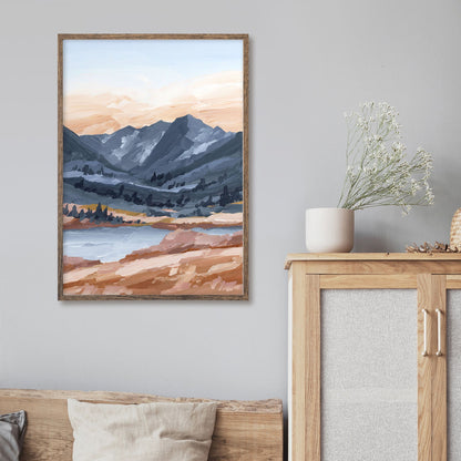 ’Last Light’ Art Print - Maroon Bells Aspen Wall - Artwork - Colorado - Fourteener
