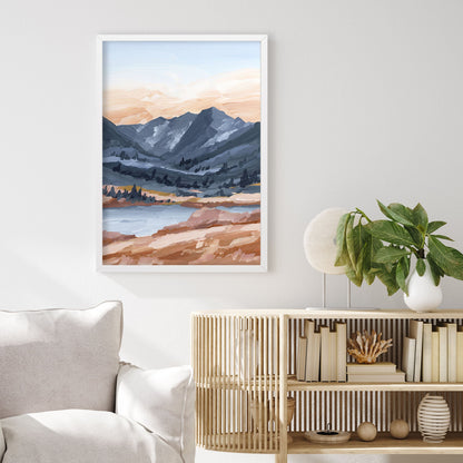 ’Last Light’ Art Print - Maroon Bells Aspen Wall - Artwork - Colorado - Fourteener