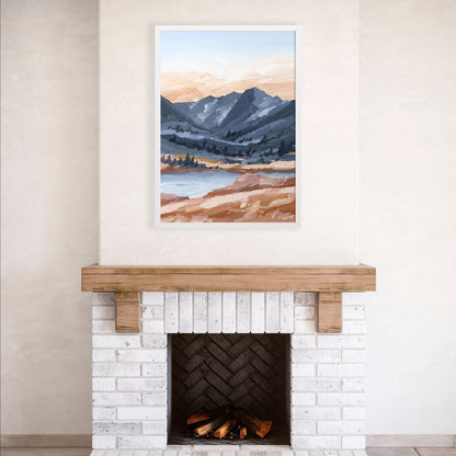 ’Last Light’ Art Print - Maroon Bells Aspen Wall - Artwork - Colorado - Fourteener