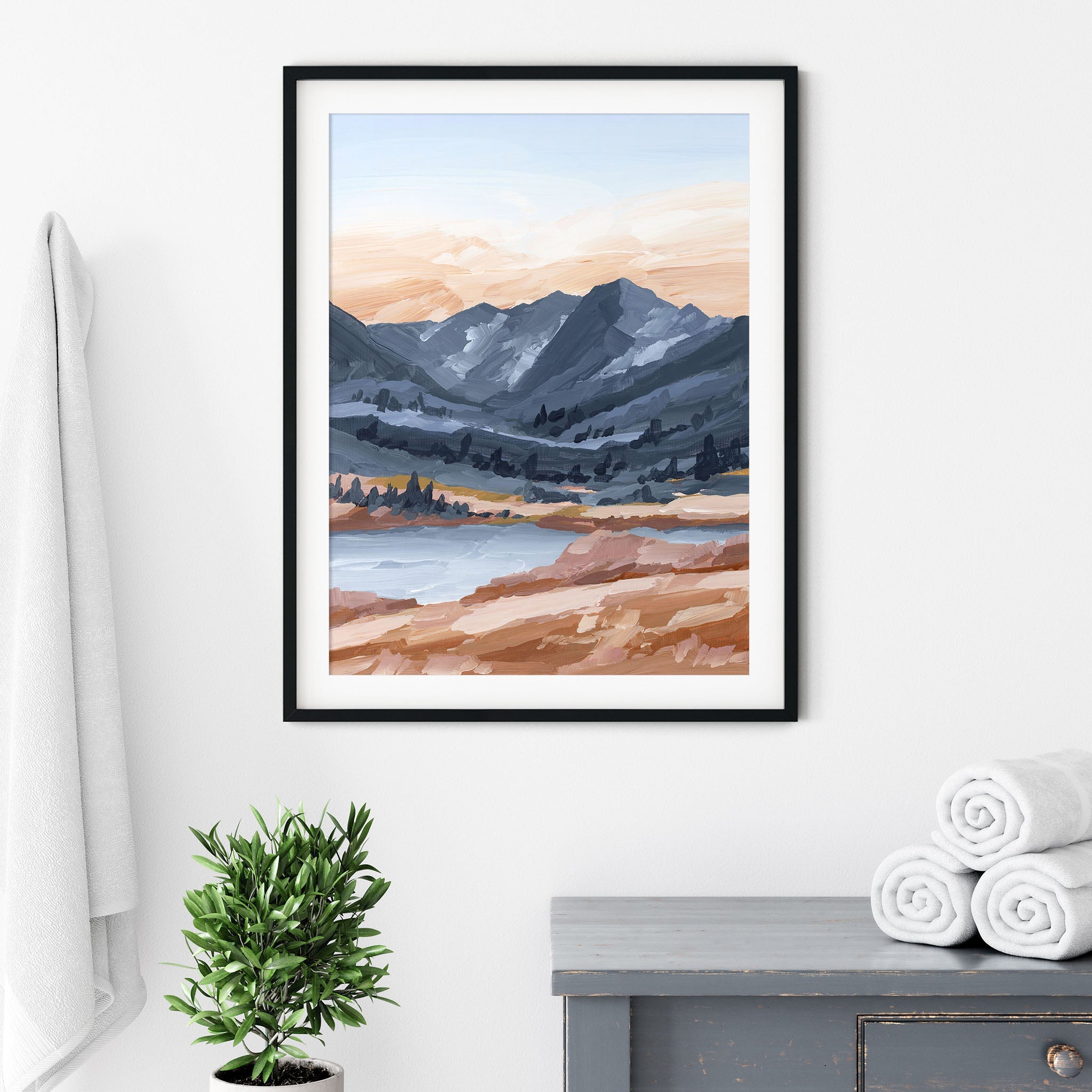 絵画 Red Mountain Hokusai's Red Fuji - South Wind, Clear Sky | Artelino