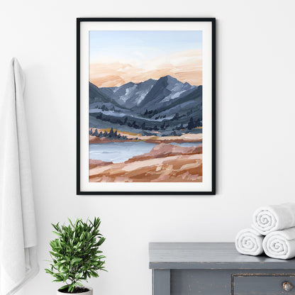 ’Last Light’ Art Print - Maroon Bells Aspen Wall - Artwork - Colorado - Fourteener