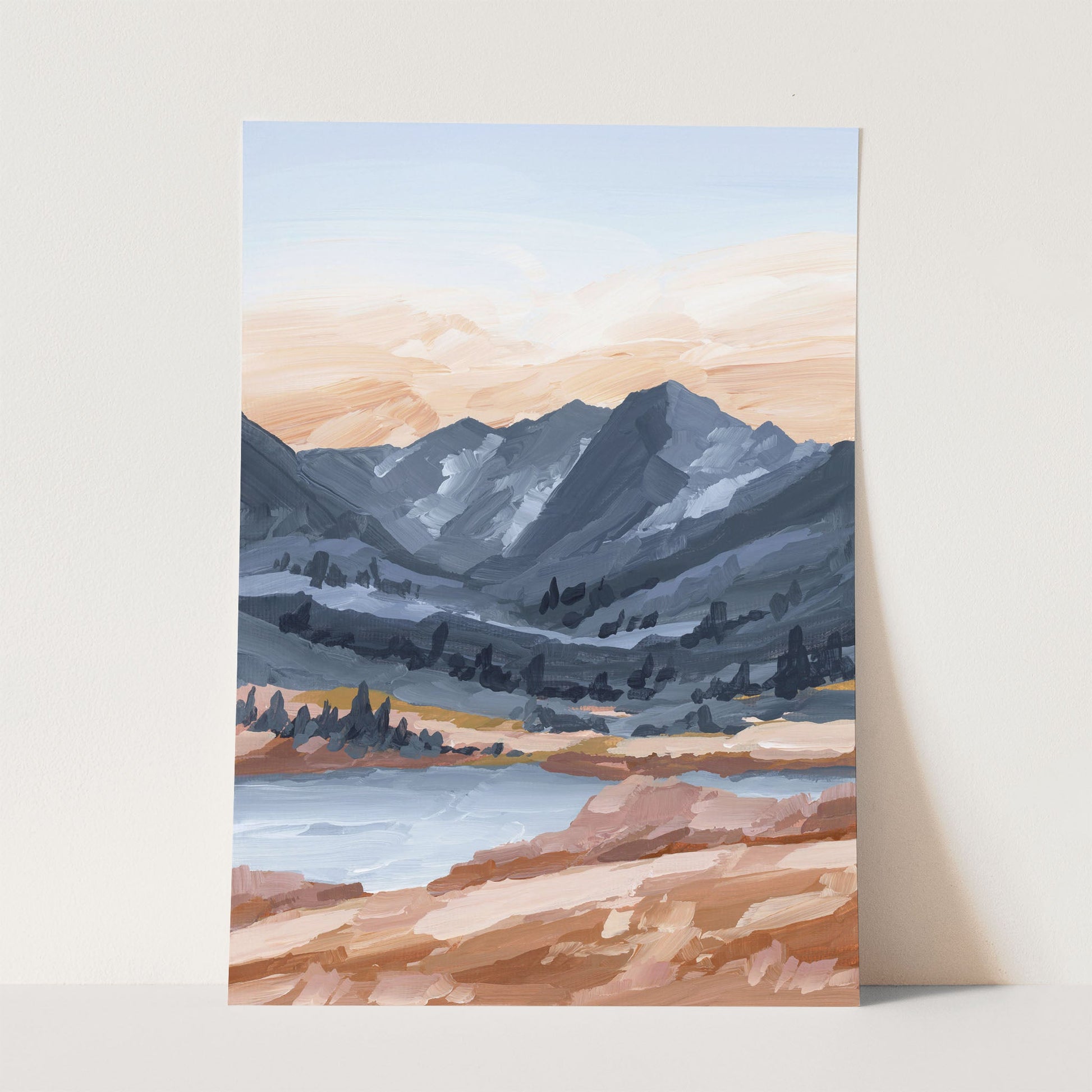 ’Last Light’ Art Print Paper / 5x7 in / No Frame Maroon Bells Aspen Wall Artwork Colorado Fourteener