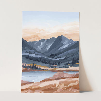 ’Last Light’ Art Print - Paper / 5x7 in / No Frame - Maroon Bells Aspen Wall - Artwork - Colorado - Fourteener