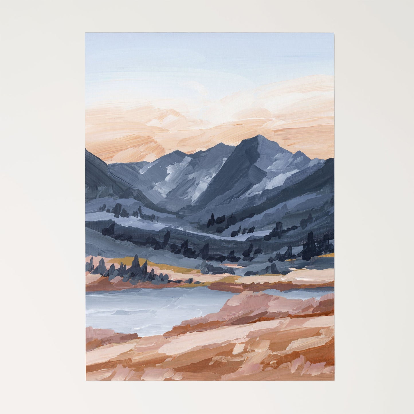 ’Last Light’ Art Print Rolled Canvas / 8x10 in / No Frame Maroon Bells Aspen Wall Artwork Colorado Fourteener