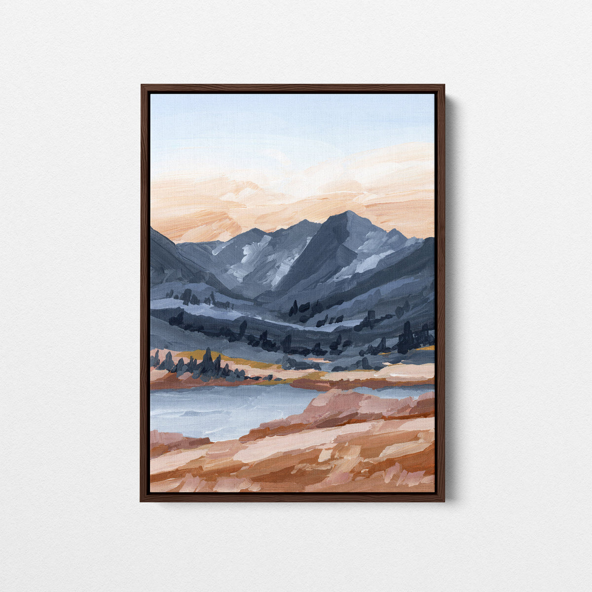„Morgendlicher Dunst“ – Kunstdruck auf Leinwand, 30 x 40 cm || Endgültiger Verkauf
