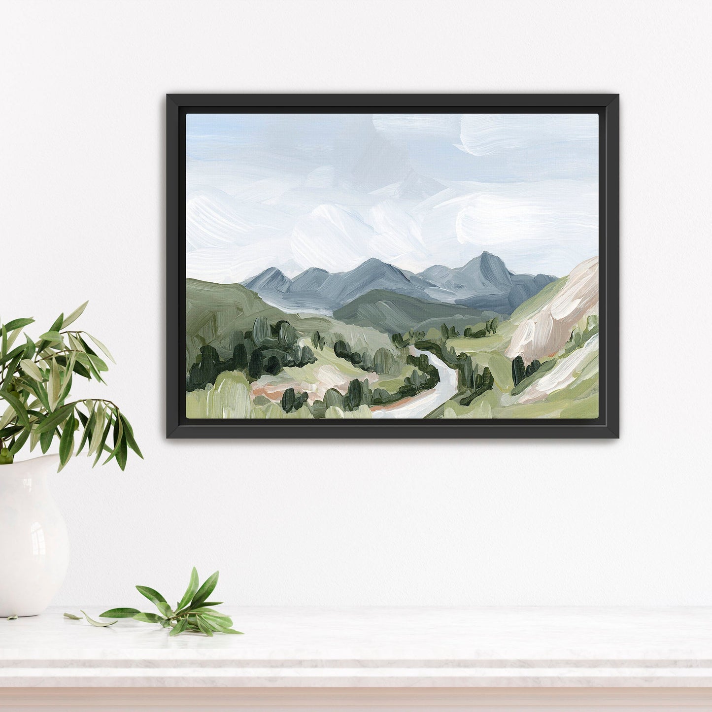 ’Last Six Miles’ Art Print - Stretched Canvas / 8x10 in / Black Frame - Durango Colorado Wall - Animas River - Artwork