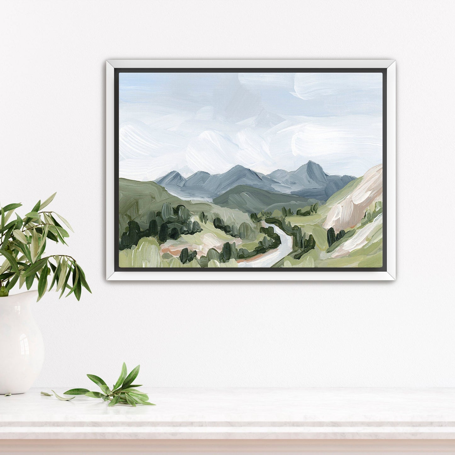 ’Last Six Miles’ Art Print - Stretched Canvas / 8x10 in / White Frame - Durango Colorado Wall - Animas River - Artwork