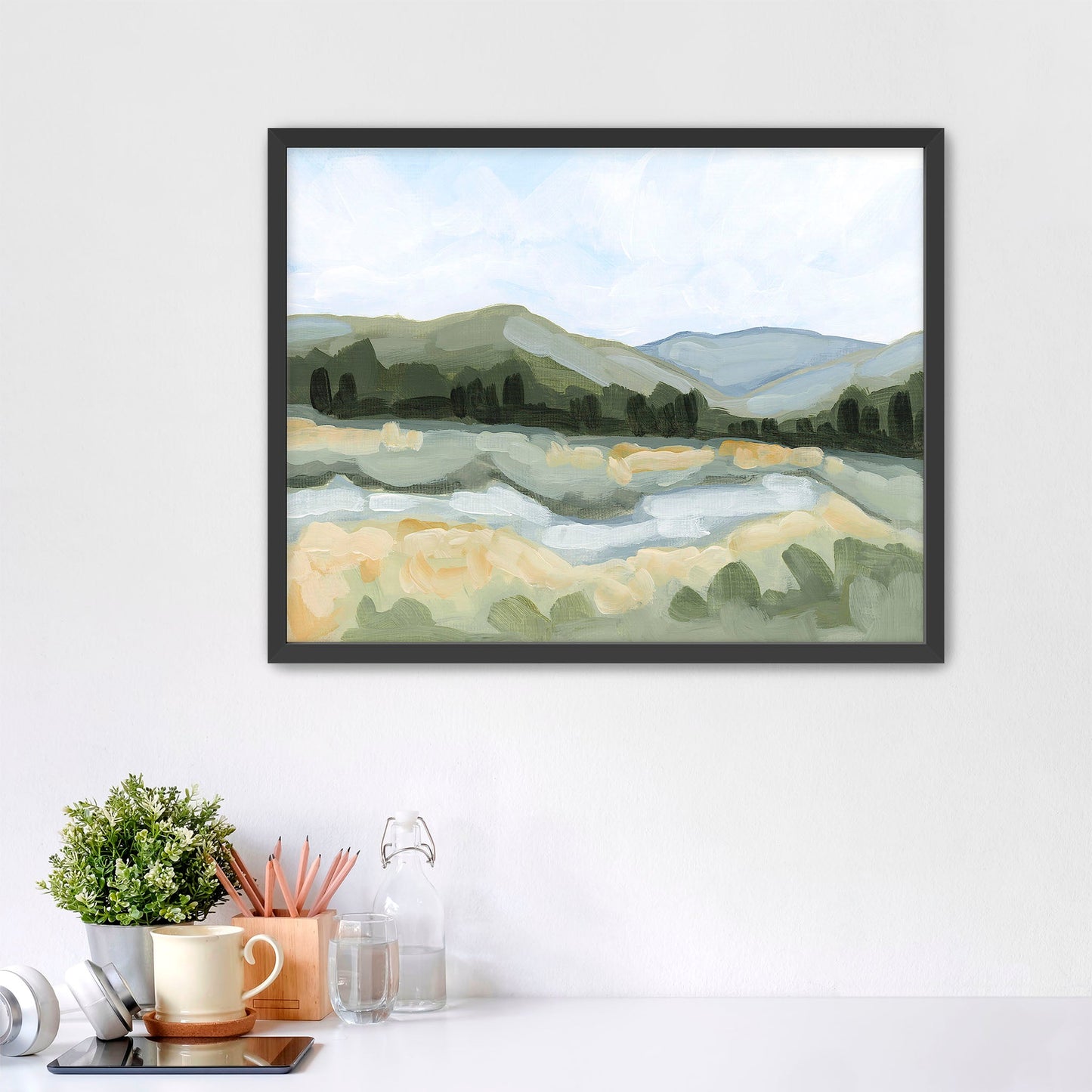 ’Leaving Fairplay’ Art Print - Paper / 5x7 in / Black Frame - Colorado Mountain - Artwork - Fairplay - Landscape