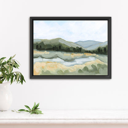 ’Leaving Fairplay’ Art Print - Stretched Canvas / 8x10 in / Black Frame - Colorado Mountain - Artwork - Fairplay