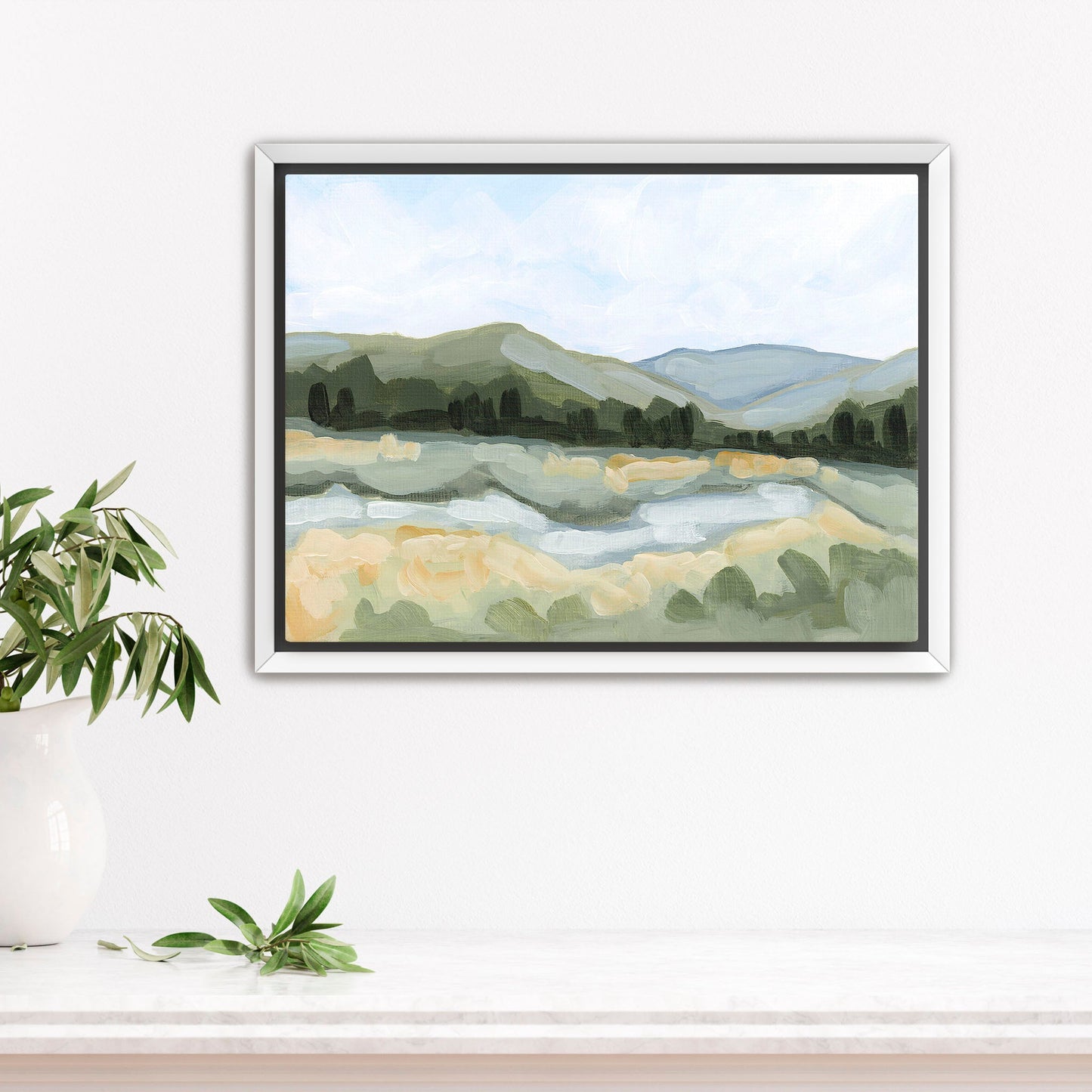 ’Leaving Fairplay’ Art Print - Stretched Canvas / 8x10 in / White Frame - Colorado Mountain - Artwork - Fairplay