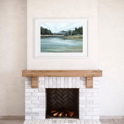 ’Looking for Treasures’ Art Print - Mountain Lake Wall - Colorado - Landscape