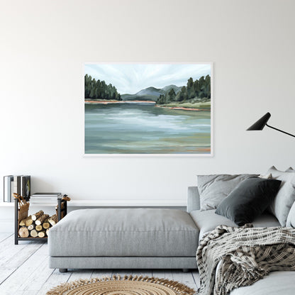 ’Looking for Treasures’ Art Print - Mountain Lake Wall - Colorado - Landscape