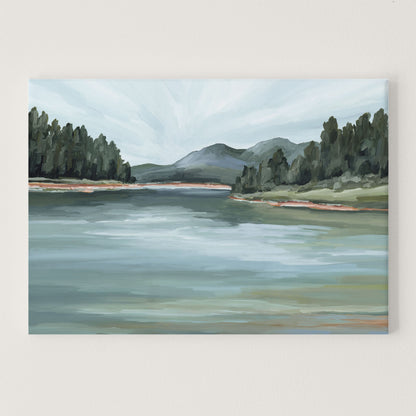 ’Looking for Treasures’ Art Print - Stretched Canvas / 8x10 in / No Frame - Mountain Lake Wall - Colorado - Landscape