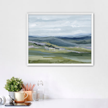 ’Maggie Valley I’ Art Print - Paper / 5x7 in / White Frame - Great Smoky Mountain Wall - Artwork - blue ridge